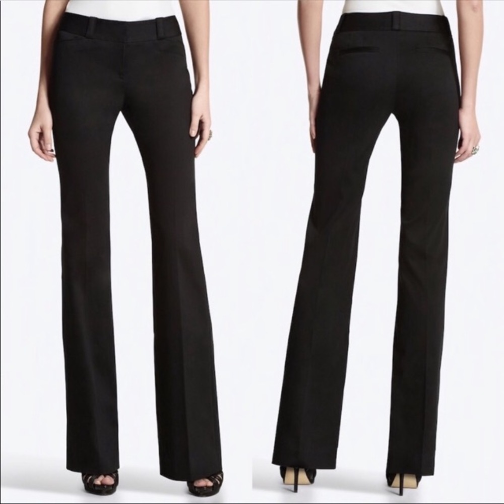 White House Black Market Legacy Black Slacks Pants Modern Boot in size 0